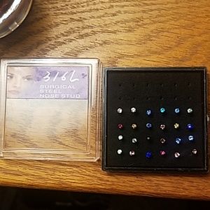 Studded nose rings